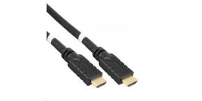 PREMIUMCORD Kabel HDMI High Speed with Ether.4K@60Hz, se zesilovačem,10m, 3x stínění, M/M, zlacené konektory