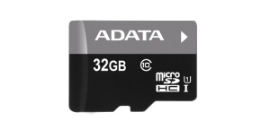 ADATA MicroSDHC karta 32GB UHS-I Class 10 + SD adaptér, Premier