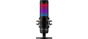 HyperX QuadCast S - USB Microphone (Black-Grey) - RGB Lighting (HMIQ1S-XX-RG/G) - Mikrofon