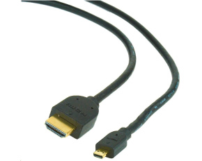 GEMBIRD Kabel HDMI - HDMI Micro 1,8m (v1.3, M/M, stíněný, zlacené kontakty)