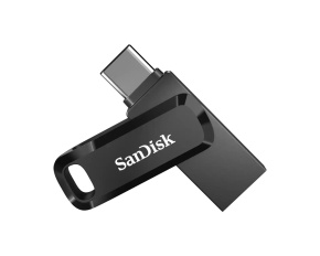 SanDisk Flash Disk 64GB Ultra Dual Drive Go, USB-C 3.2, Černá