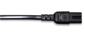 MANHATTAN kabel napájecí CEE 7/16 Male to C7 Female ("Euro 8"), 1.8 m (6 ft.), Black