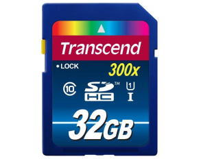 TRANSCEND SDHC karta 32GB Premium, Class 10 UHS-I, 300X