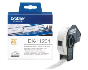 BROTHER DK-11204 Multi Purpose Labels  17x54mm (400 ks)