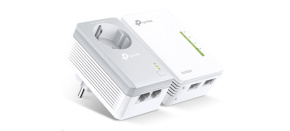 TP-Link TL-WPA4226KIT WiFi4 průchozí powerline set (N600, AV600,2x100Mb/s,HomePlug AV2)