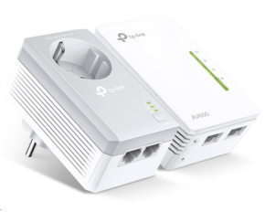 TP-Link TL-WPA4226KIT WiFi4 průchozí powerline set (N600, AV600,2x100Mb/s,HomePlug AV2)