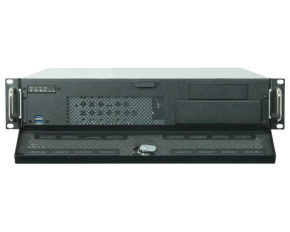 CHIEFTEC skříň Rackmount 2U UNC-210, mATX, half height PCI slots,  Black, zdroj PSF-400B (400W)