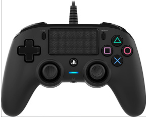 Nacon Wired Compact Controller - ovladač pro PlayStation 4 - černý