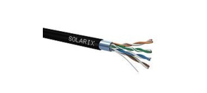 Instalační kabel Solarix venkovní FTP, Cat5E, drát, PE, box 100m SXKD-5E-FTP-PE