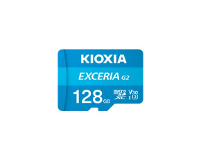 KIOXIA microSD Karta EXCERIA G2 128GB, UHS-I U3 V30, s Adaptérem