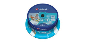 VERBATIM CD-R(25-Pack)Spindle/Printable/52x/700MB/DLP