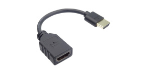 PremiumCord Flexi adapter HDMI Male - Female pro ohebné zapojení kabelu do TV