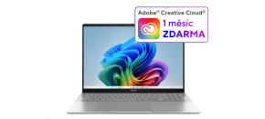 ASUS NTB Vivobook S 16 (S3607QA-PL019W), QS X1E-26-100, 16" 2560 x 1600, 16GB, 1TB SSD, Adreno, W11 Home, Silver