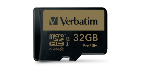 VERBATIM MicroSDHC karta 32GB PRO+ Class 10, UHS 1 (R:90/W:80 MB/s)