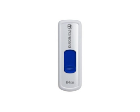 TRANSCEND Flash Disk 64GB JetFlash®530, USB 2.0 (R:16/W:6 MB/s) bílá/modrá Royal