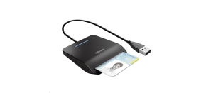 TRUST čtečka karet PRIMO (DNI, smartcard), externí, USB, 100cm