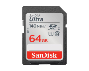 SanDisk SDXC karta Ultra 64GB (140MB/s)