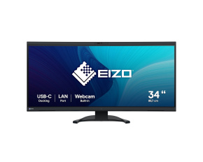 EIZO MT 34" EV3450XC-BK FlexScan, IPS, 3840x1440, 300nit, 1000:1, 5ms, USB-C, DisplayPort, USB, HDMI, Repro, Černý