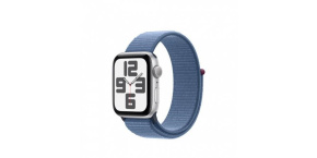 APPLE Watch SE GPS 40mm Silver Aluminium Case with Winter Blue Sport Loop