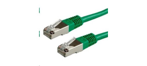 XtendLan patch kabel Cat6A, SFTP, LS0H - 0,25m, zelený (prodej po 10 ks)