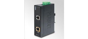 Planet IPOE-162 napájení po ethernetu IEEE802.3at, 30W, Gigabit, DIN, IP30, -40 až 75 C