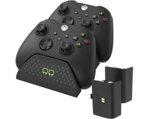 VENOM VS2881 Xbox Series S/X & One Black Twin Docking Station + 2 batteries