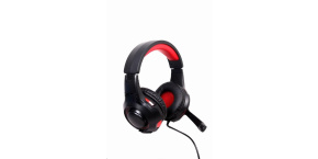 GEMBIRD sluchátka s mikrofonem GHS-U-5.1-01, gaming, 5.1 surround, černo-červená, USB