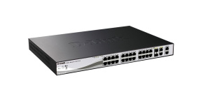 D-Link DES-1210-28P 24-port 10/100 PoE Smart Switch + 2 Combo 1000BaseT/SFP + 2 Gigabit