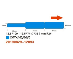 Niimbot štítky na kabely RXL 12,5x109mm 65ks Blue pro D11 a D110