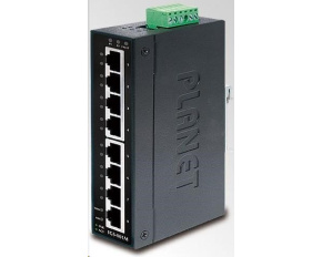 Planet switch IGS-801M, 8X 1000BASE-T, DIN, IP30, -10 AŽ 60°C, ESD+EFT DO 6KV, WEB/SNMP, VLAN, STP