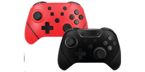 Armor3 NuChamp Wireless Controller Pack for Nintendo Switch (2in1) (Black, Red)