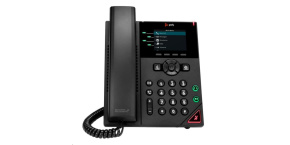 Poly VVX 250, 4linkový IP telefon, PoE