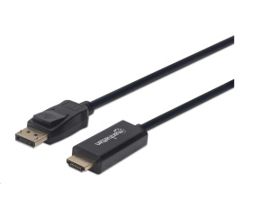 MANHATTAN Kabel DisplayPort na HDMI, 1.8m, černý