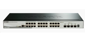 D-Link DGS-1510-28X 28-Port Gigabit Stackable Smart Managed Switch, 24x gigabit RJ45, 4x 10G SFP+