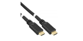 PREMIUMCORD Kabel HDMI High Speed with Ether.4K@60Hz, se zesilovačem,30m, 3x stínění, M/M, zlacené konektory