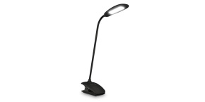 CONNECT IT Stolní LED lampa CLIP s klipem, černá