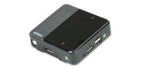 ATEN 2-port DisplayPort KVM USB, audio, včetně kabelů