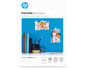 HP Everyday Glossy Photo Paper-100 sht/10 x 15 cm, 200 g/m2, CR757A