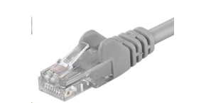 PremiumCord Patch kabel UTP RJ45-RJ45 CAT6 0.1m šedá