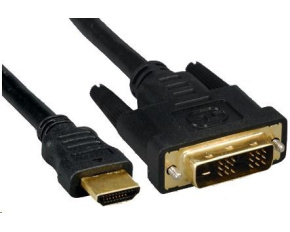 PREMIUMCORD Kabel HDMI - DVI-D 1m (M/M, zlacené kontakty, stíněný)