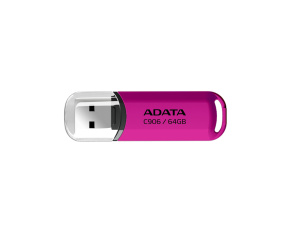 ADATA Flash Disk 64GB C906, USB 2.0, růžová