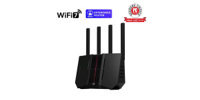 ASUS Router RT-BE92U, WiFi7 Router, AiMesh, 2x WAN, 3x LAN, 1x USB 3.2