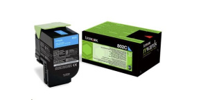 LEXMARK cyan toner 802C pro CX310/410/510 z programu Lexmark Return (1000 stran)