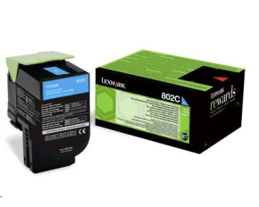 LEXMARK cyan toner 802C pro CX310/410/510 z programu Lexmark Return (1000 stran)