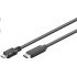 PremiumCord Kabel USB 3.1 konektor C/male - USB 2.0 Micro-B/male, černý, 0,6m