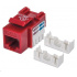 Intellinet Cat6 Keystone Jack, UTP, Red, Punch-down