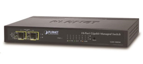 Planet GSD-1002M Switch, 8 x 10/100/1000 + 2 x 100/1000 Combo port, management, PoE-in napájení