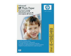 HP Advanced Glossy Photo Paper-25 sht/13 x 18 cm borderless,  250 g/m2, Q8696A