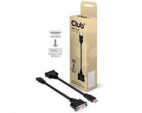 Club3D Adaptér pasivní HDMI na DVI-D Single Link (M/F), 22cm