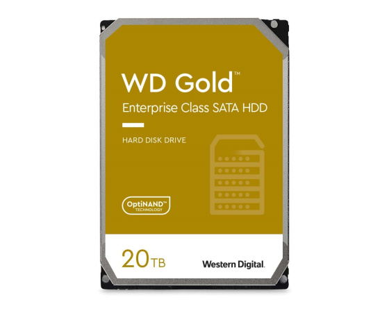 WD GOLD WD203KRYZ 20TB, SATA III 3.5", 512MB 7200RPM, 269MB/s, CMR, Enterprise